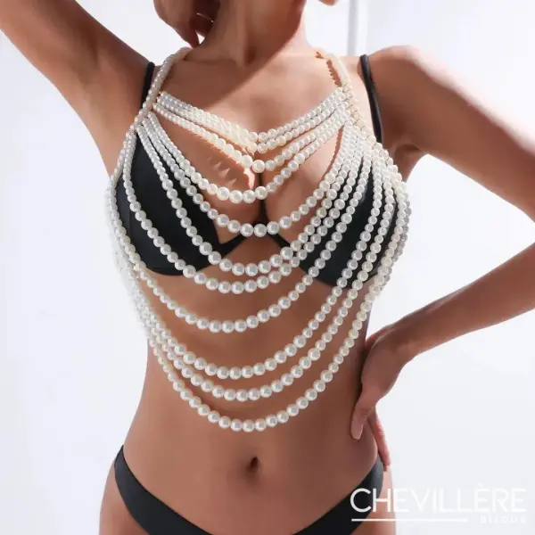 Bijou De Seins En Perles - Bohème - Chevillère Bijoux
