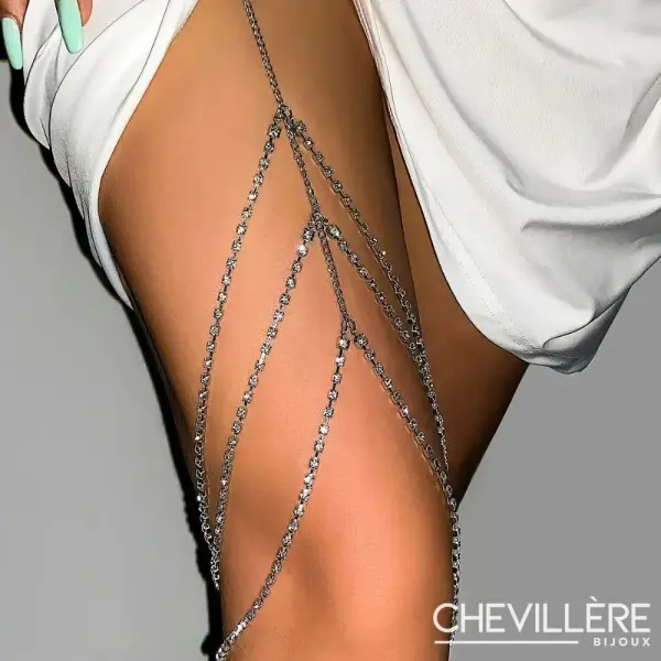 Bijou De Jambe - Chaîne Argentée - Chevillère Bijoux